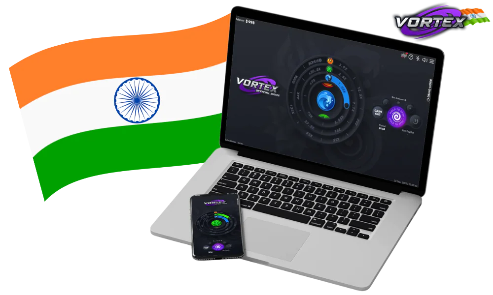 The popular game Vortex among players from India